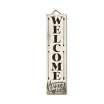 My Word! Welcome Happy Campers Stand Out Tall Sign