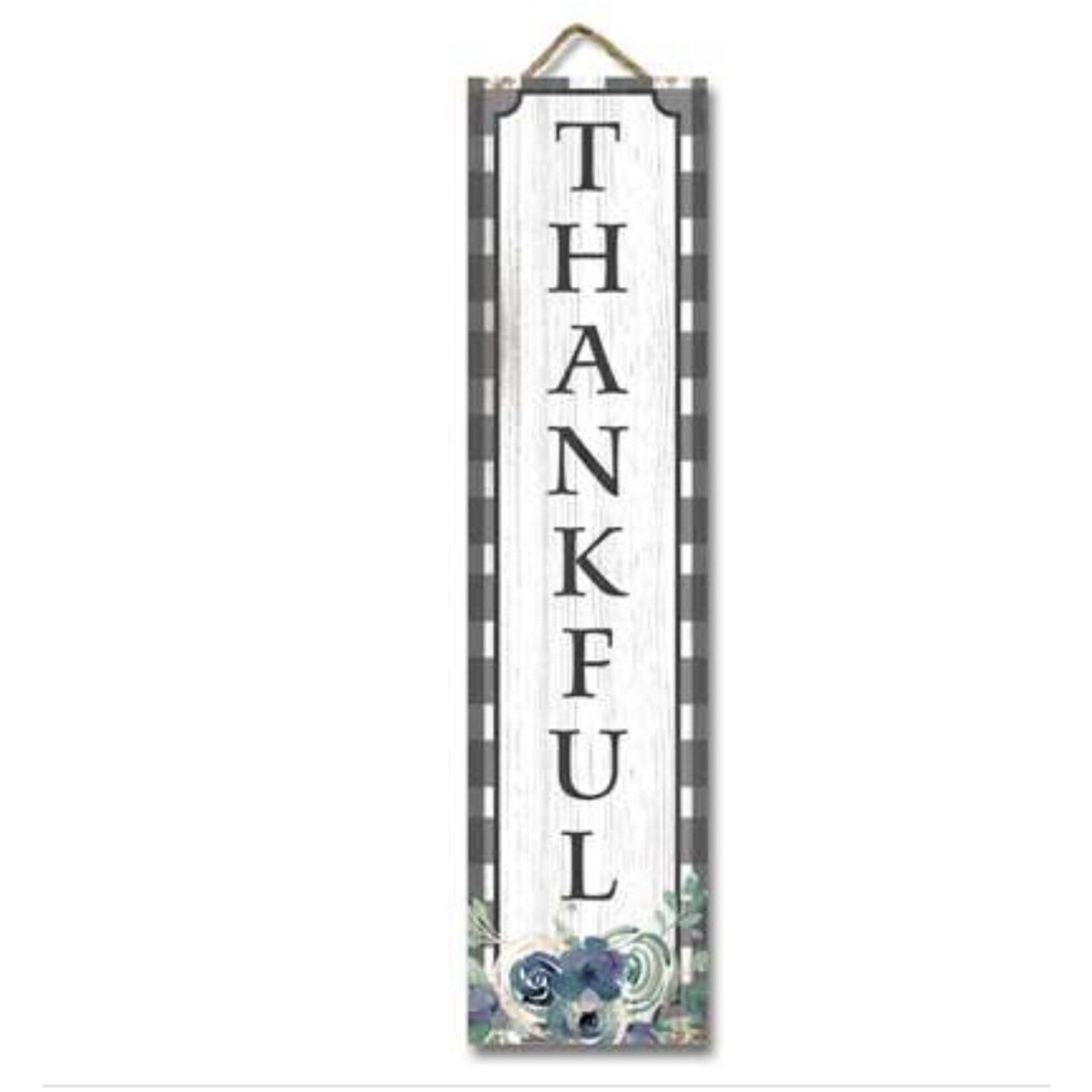 My Word! Thankful Stand Out Tall Porch Sign