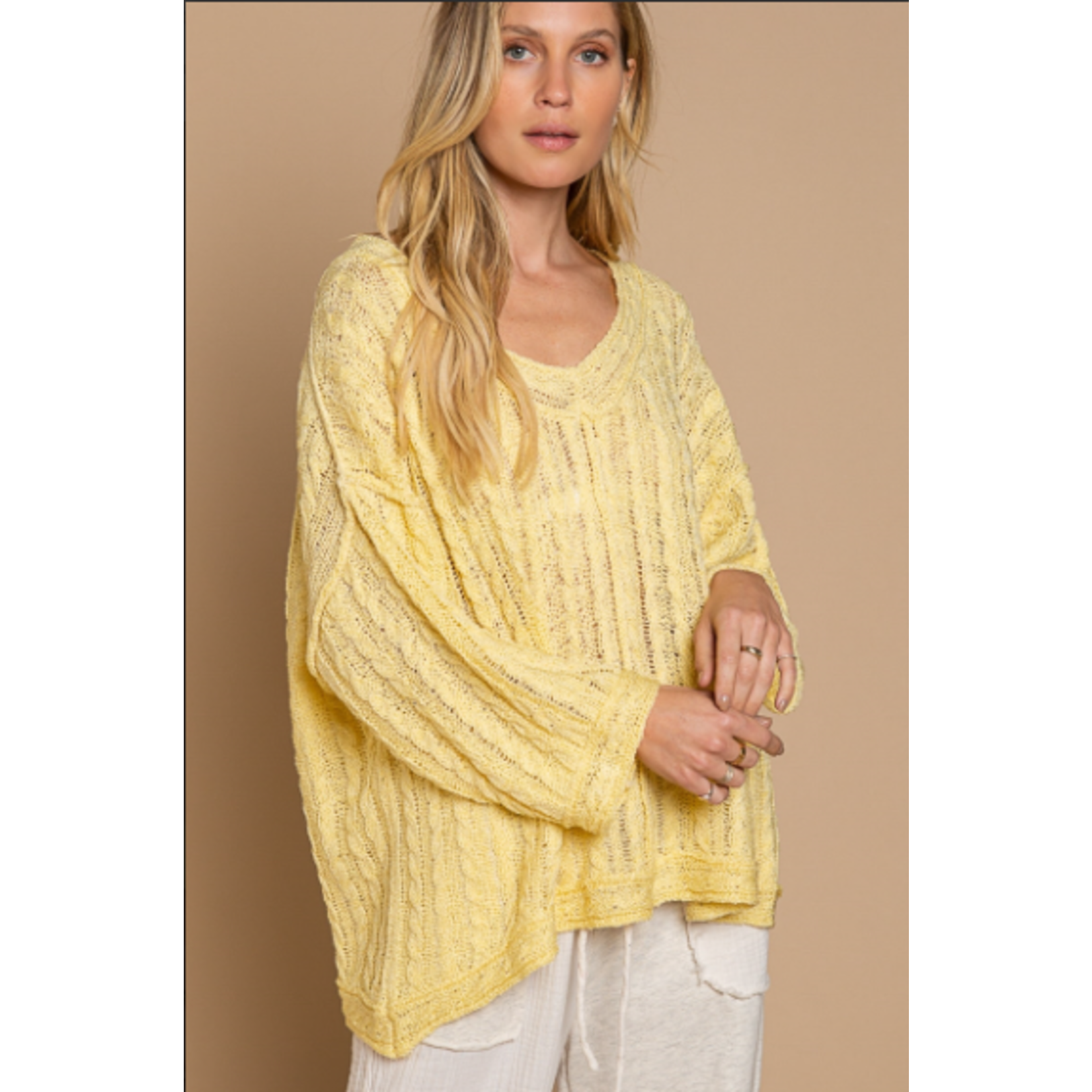 Pol Clothing Pol Clothing V Neck Sweater sz Small