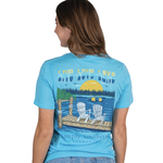 Simply Southern Simply Southern Live Love Lake Turquoise T-Shirt Adult