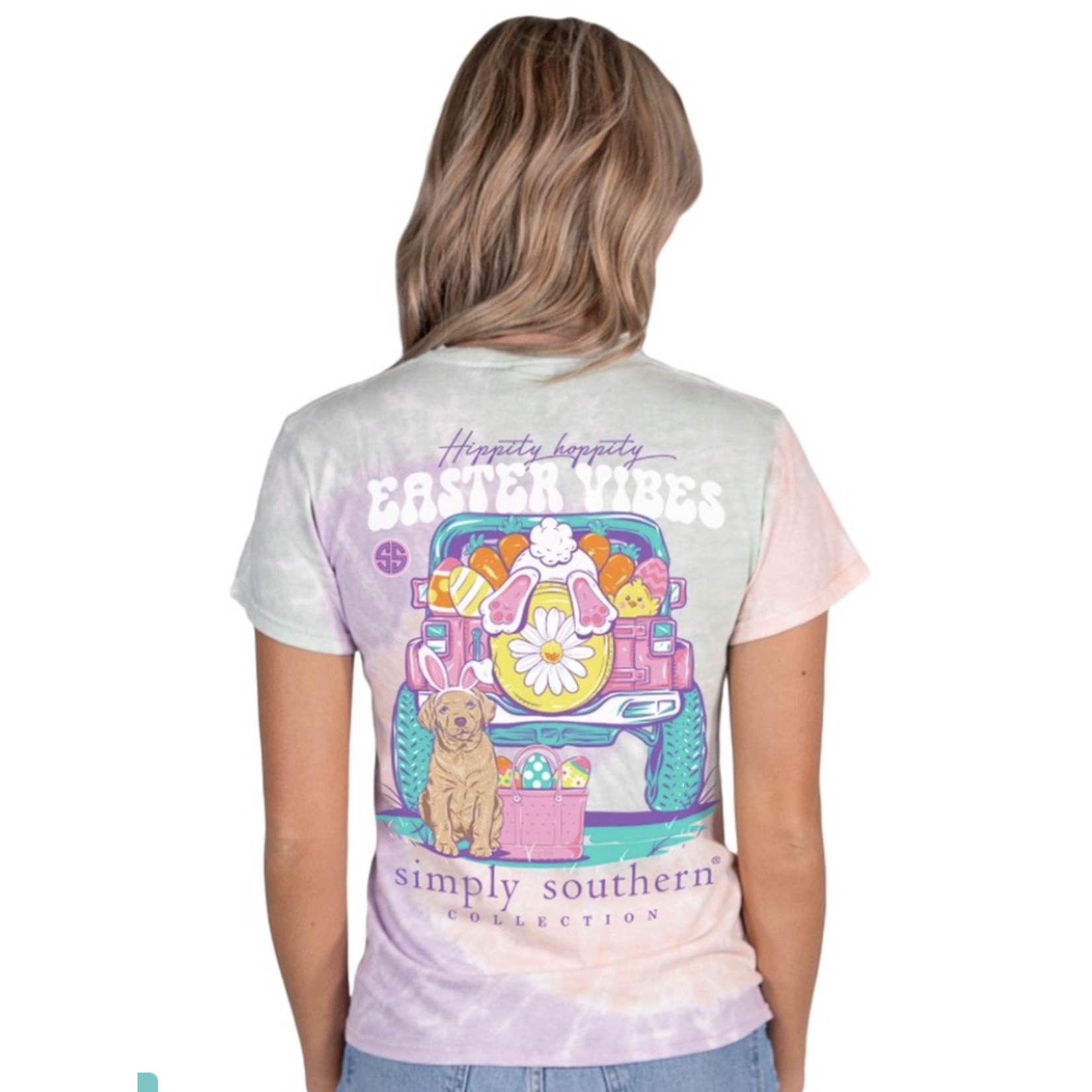 Simply Southern Simply Southern Hippity Hoppity Easter Vibes Shirt Adult