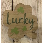 Youngs Wood Shamrock Tabletop Sign