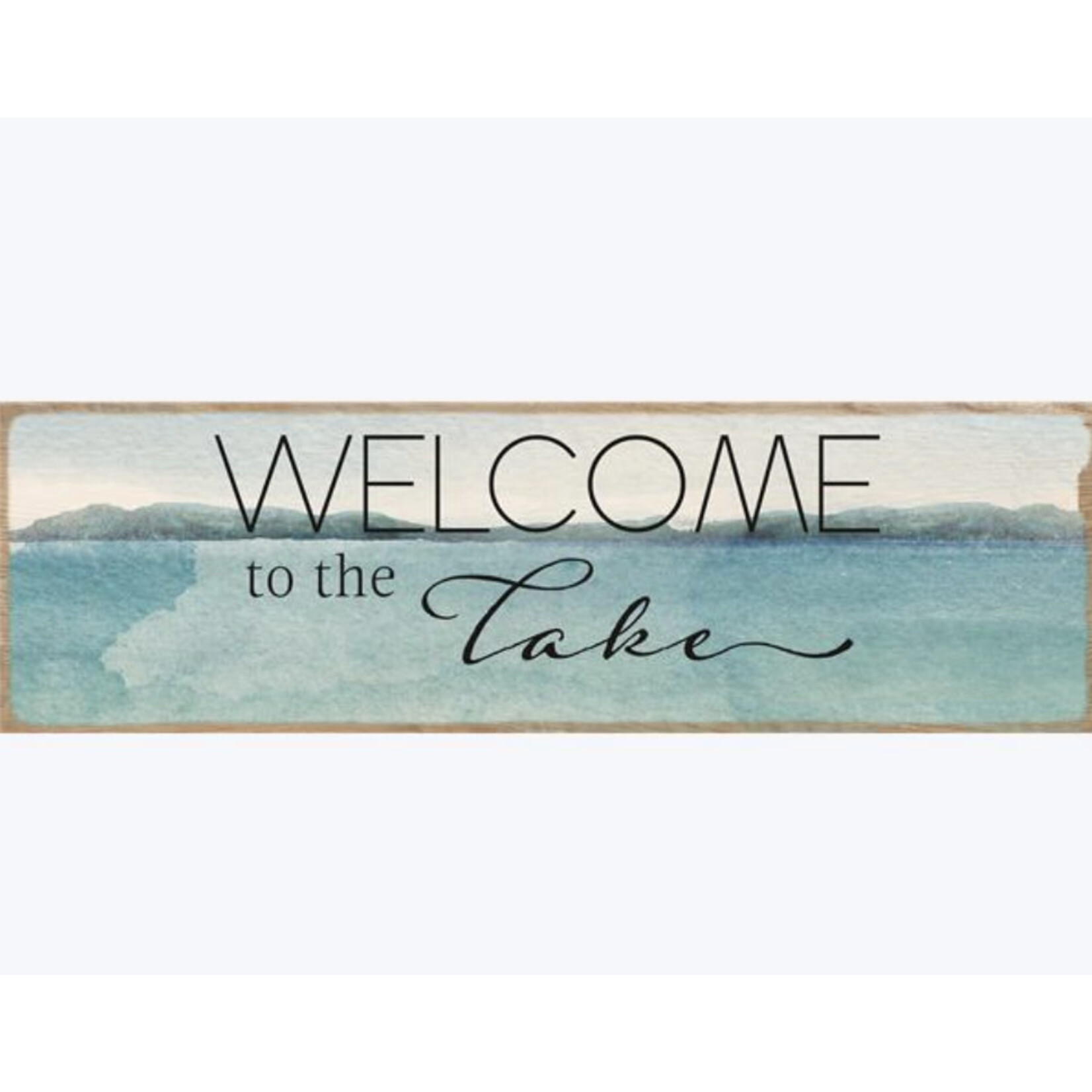 Youngs Welcome to the Lake Wood Wall Plaque