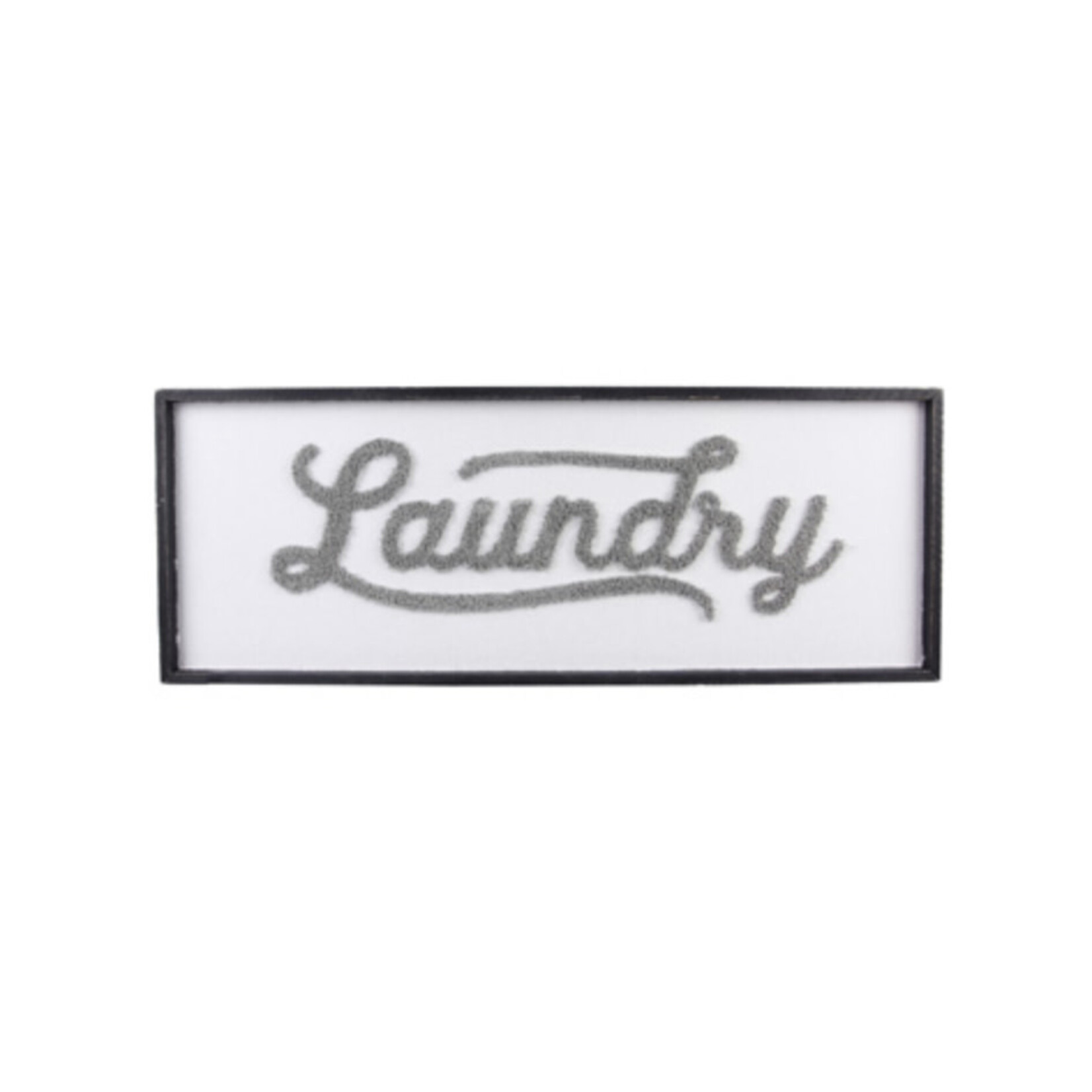 Youngs Wood Framed Laundry Wall Sign