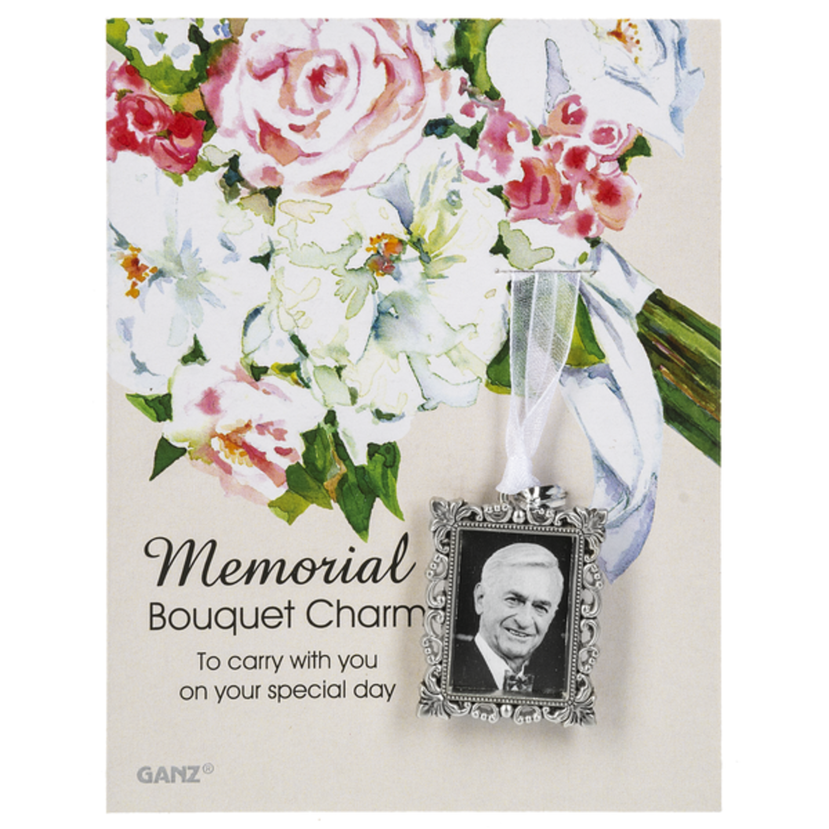Ganz Memorial Bouquet Charm w/Backer Card