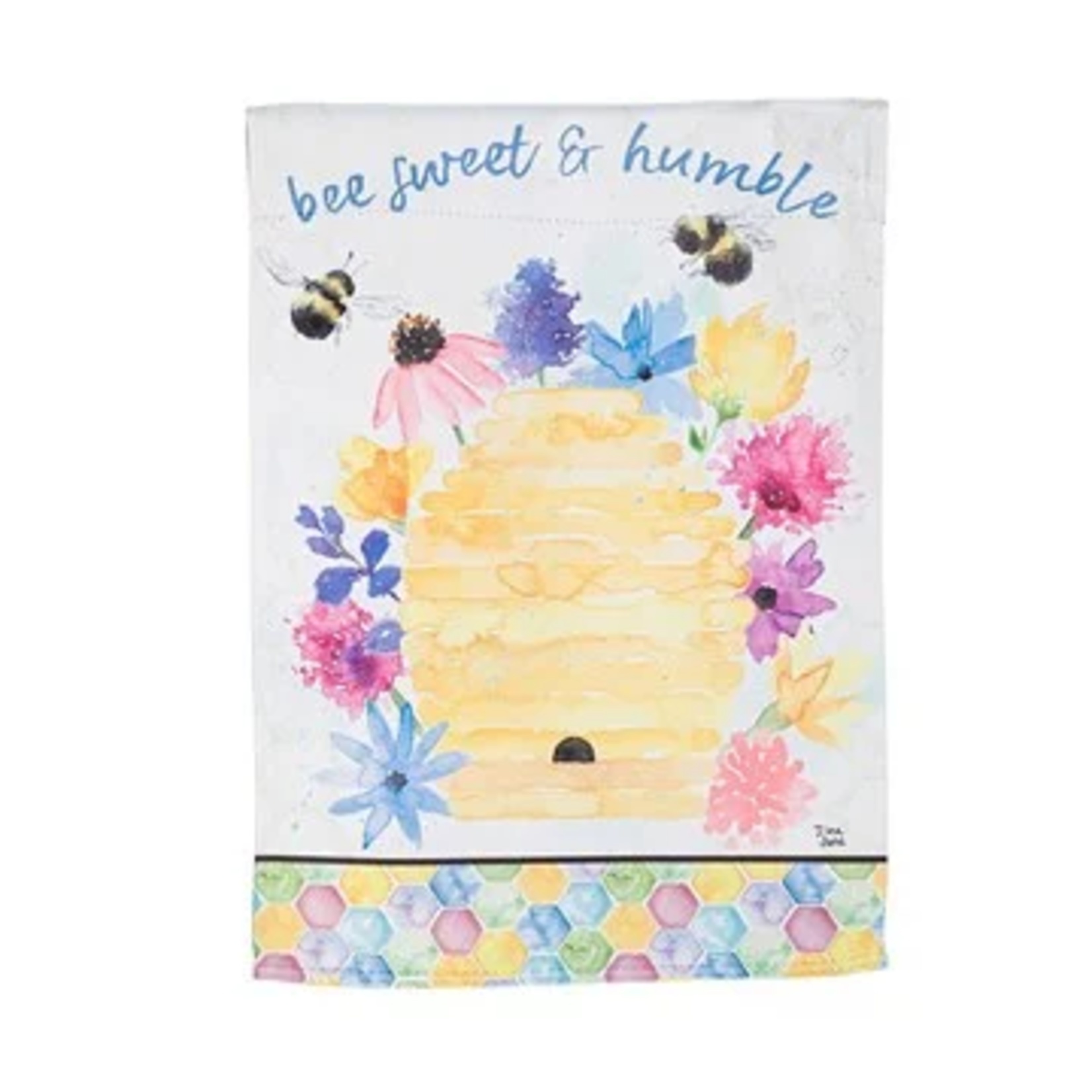 Evergreen Bee Sweet Bee Humble Suede Garden Flag