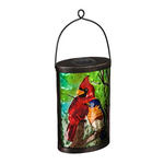 Evergreen Cardinal & Bluebird Solar Lantern