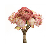 Melrose Peony & Hydrangea Bouquet, 16.75”