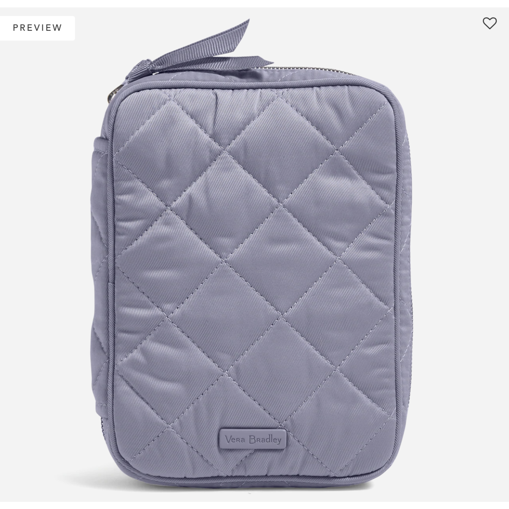 Vera Bradley Vera Bradley Zip-Around Jewelry Folio in Lavender Sky Performance Twill