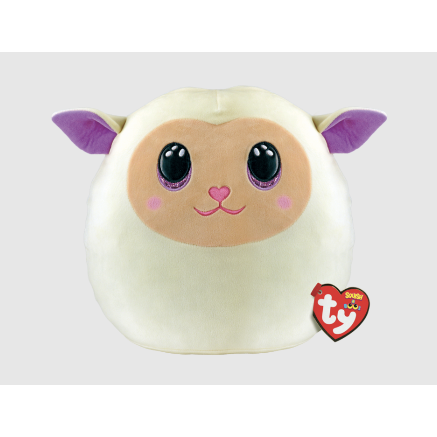 TY Ty Squish A Boo Fluffy the Easter White Lamb