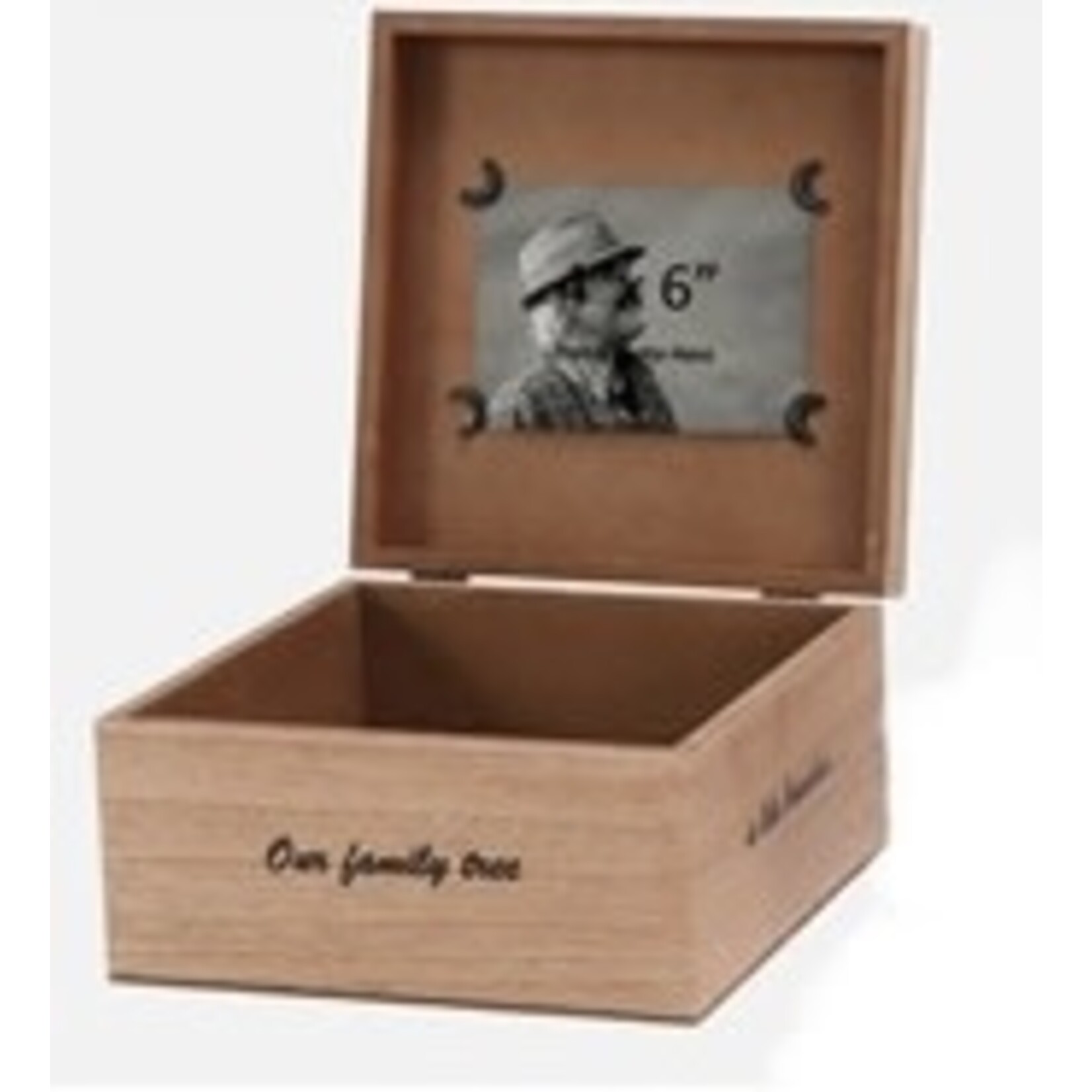 Special T Imports Wood Family Tree Memory Box
