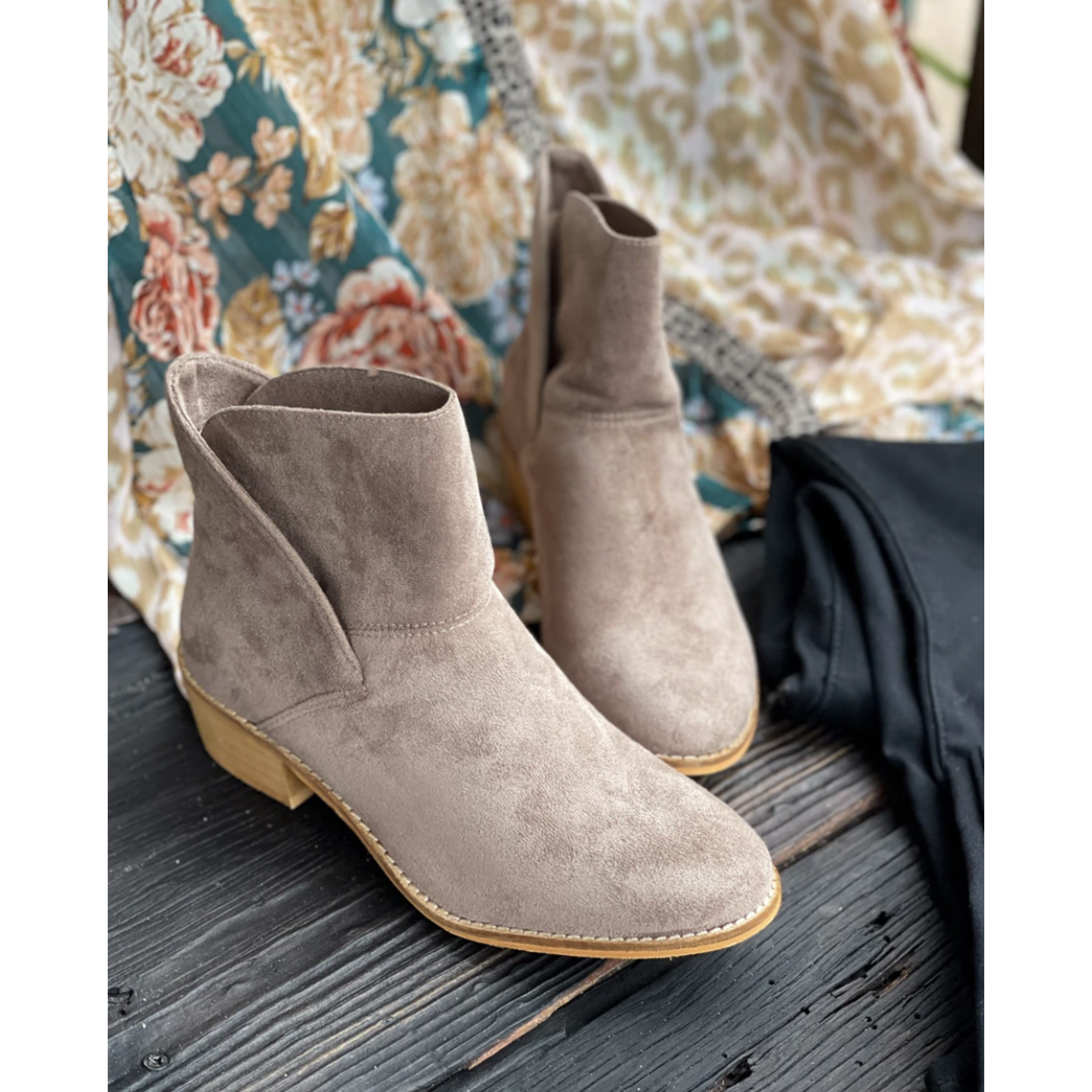 Corkys Corky's Spill the Tea Bootie Taupe Size 9