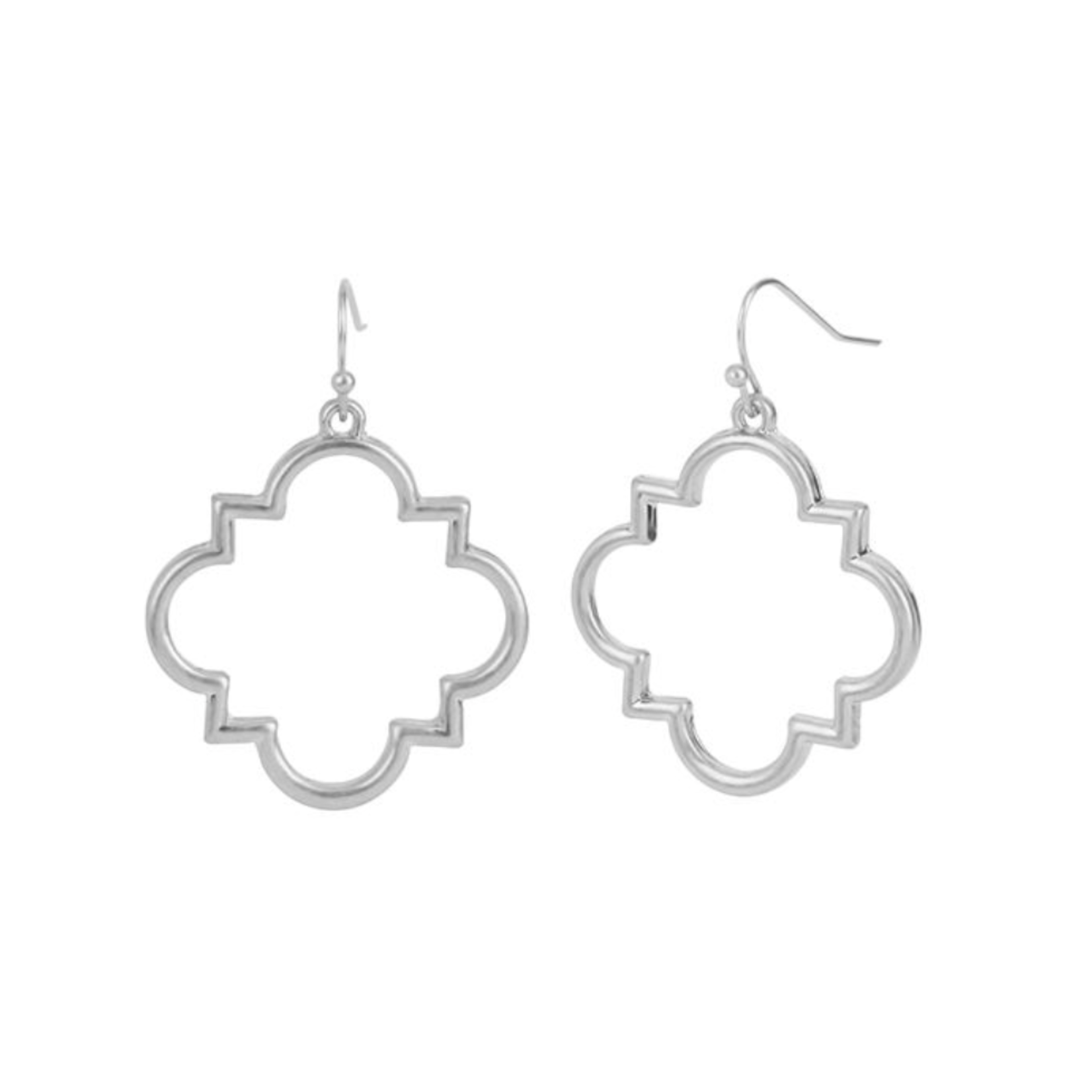 Whispers Whispers Gold Geo Outline Dangle