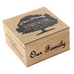 Special T Imports Our Family is a Circle Memorial Box