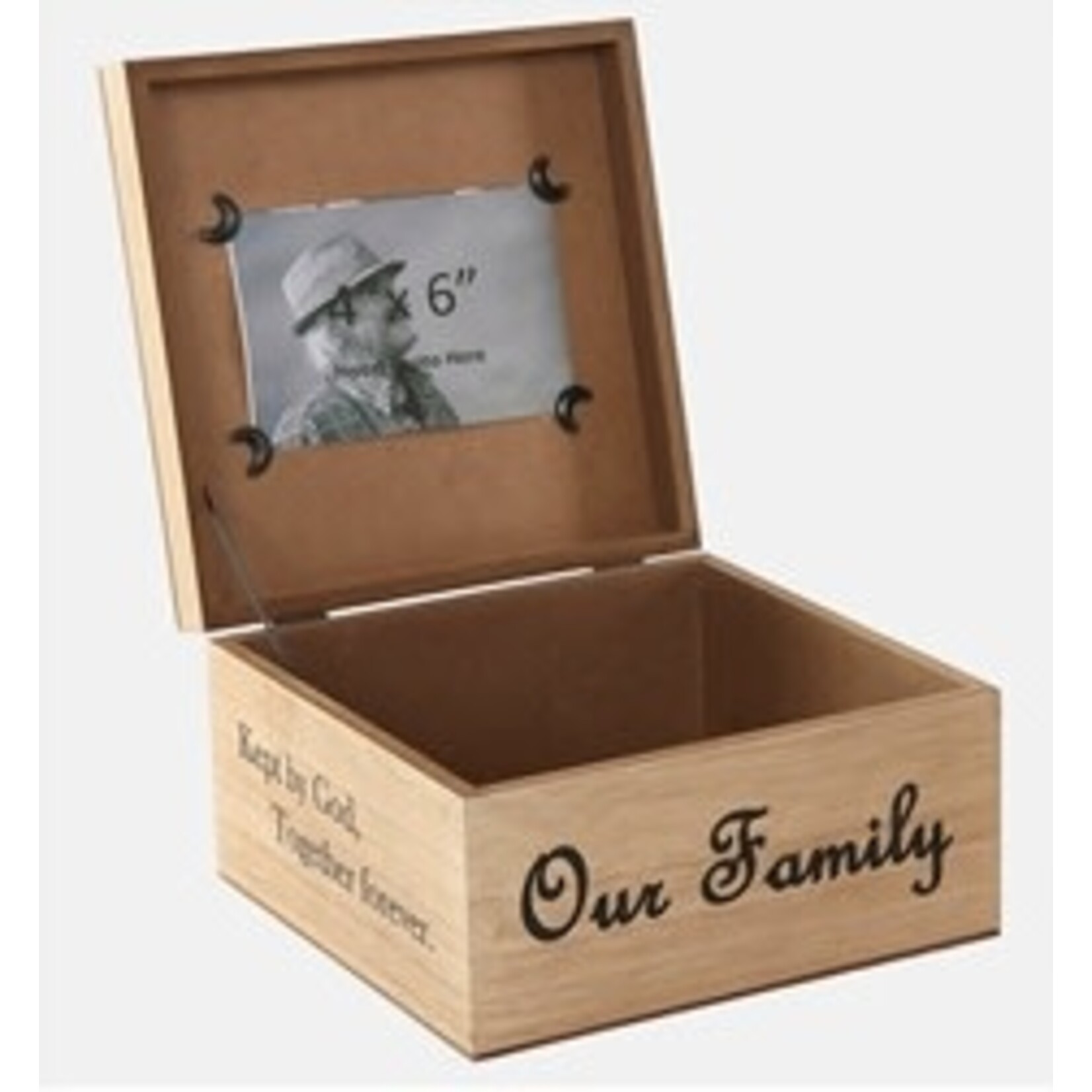 Special T Imports Our Family is a Circle Memorial Box