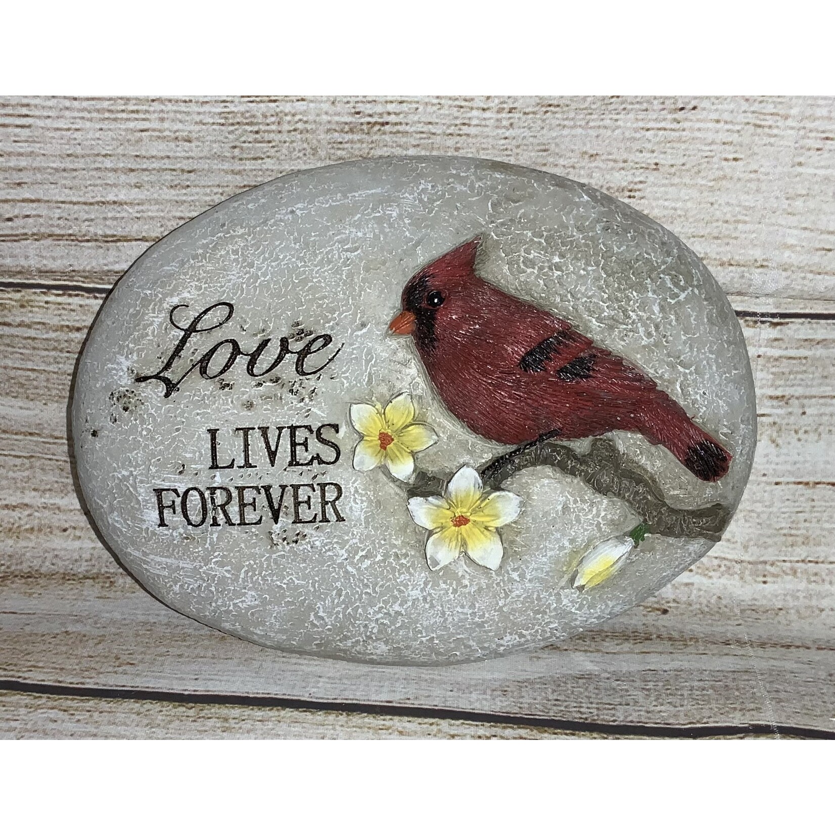 Gerson Resin Inspirational Stone w/Bird
