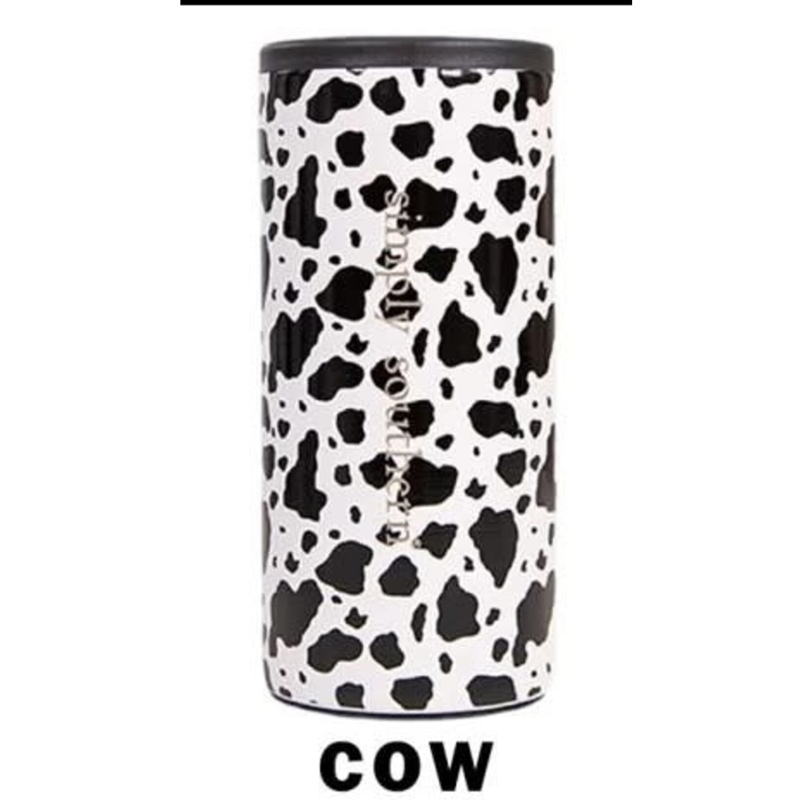 Simply Southern Simply Southern 12oz Can Cooler Cow Print