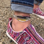 Coco + Carmen Coco + Carmen Silver Stretch Anklet