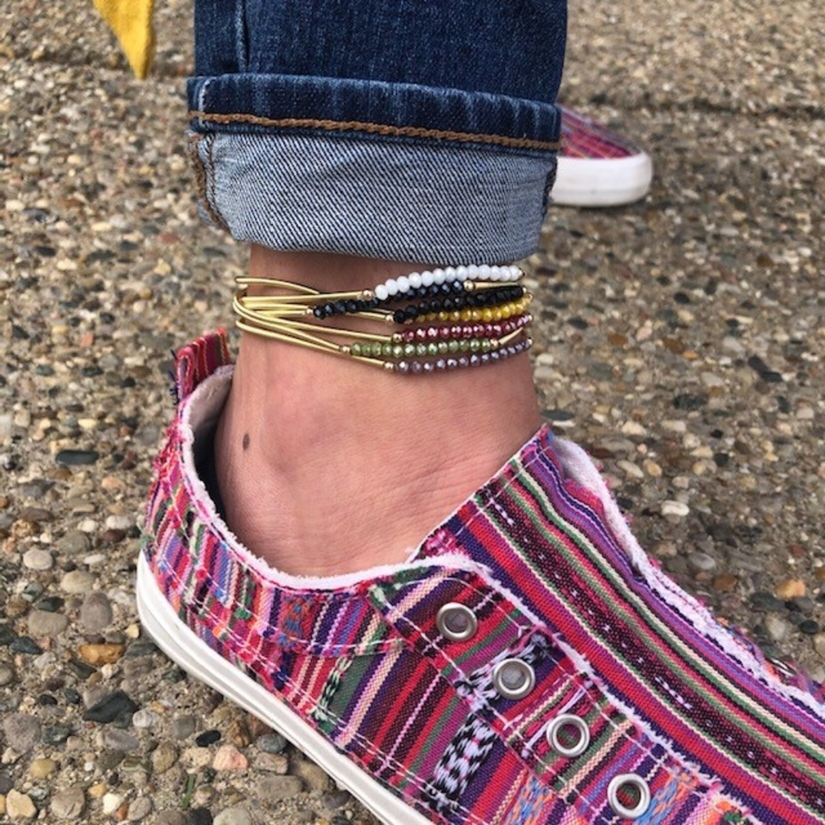 Coco + Carmen Coco + Carmen Gold Stretch Anklet