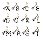 Simply Southern Simply Southern Initial Keychain Cow