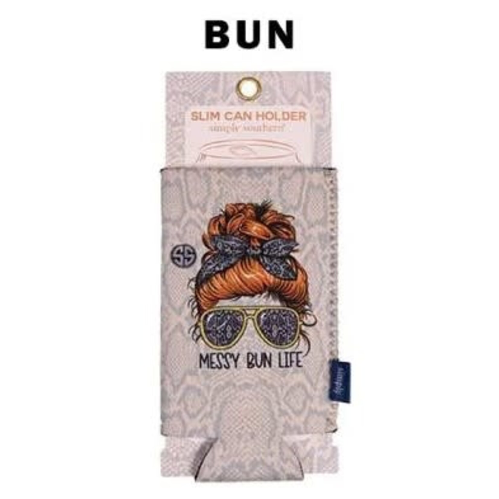 Simply Southern Simply Southern Slim Can Holder Messy Bun