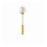Mudpie Mudpie Yellow Moon Wood & Silicone Pacy Clip
