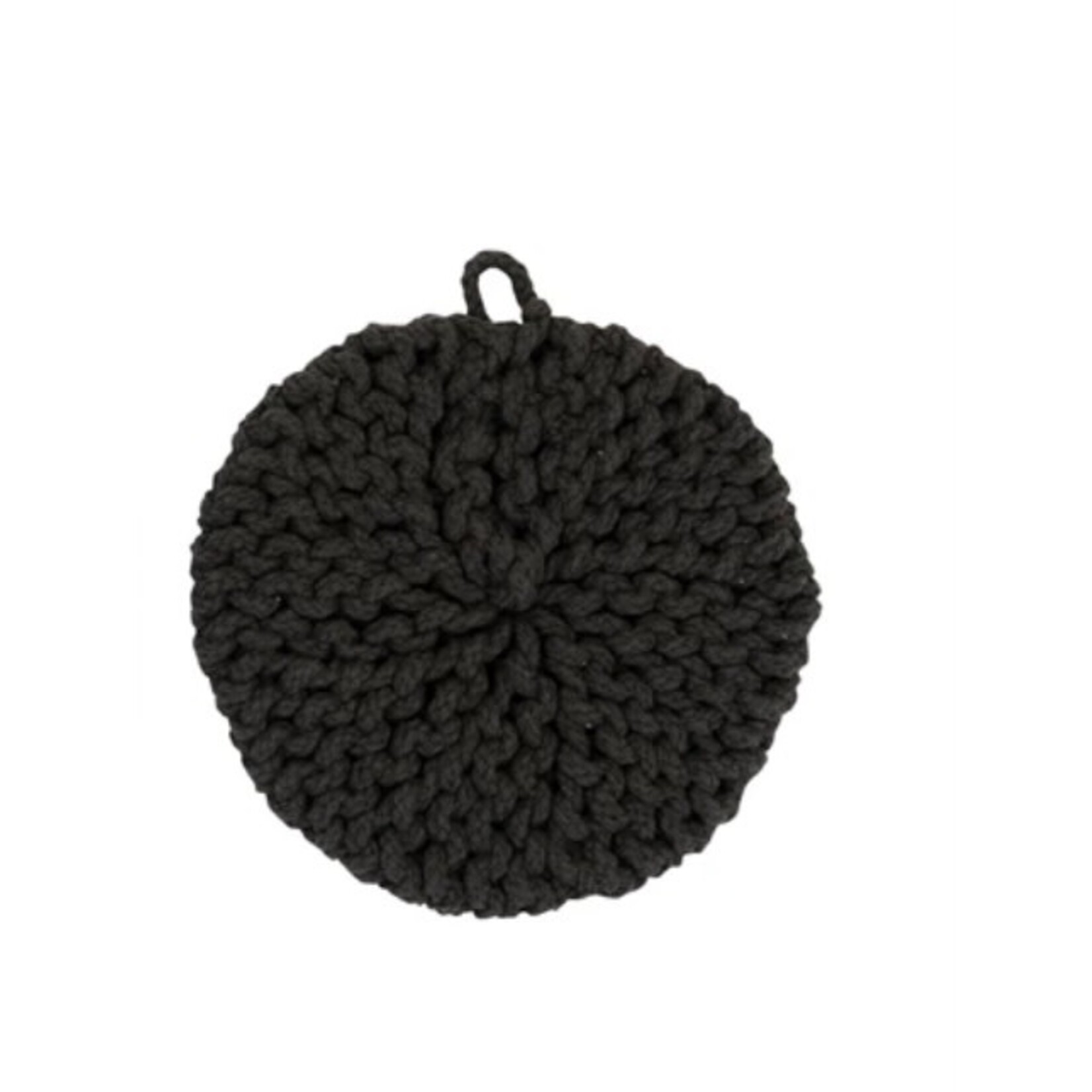 Creative Co-op Round Cotton Crocheted Pot Holder