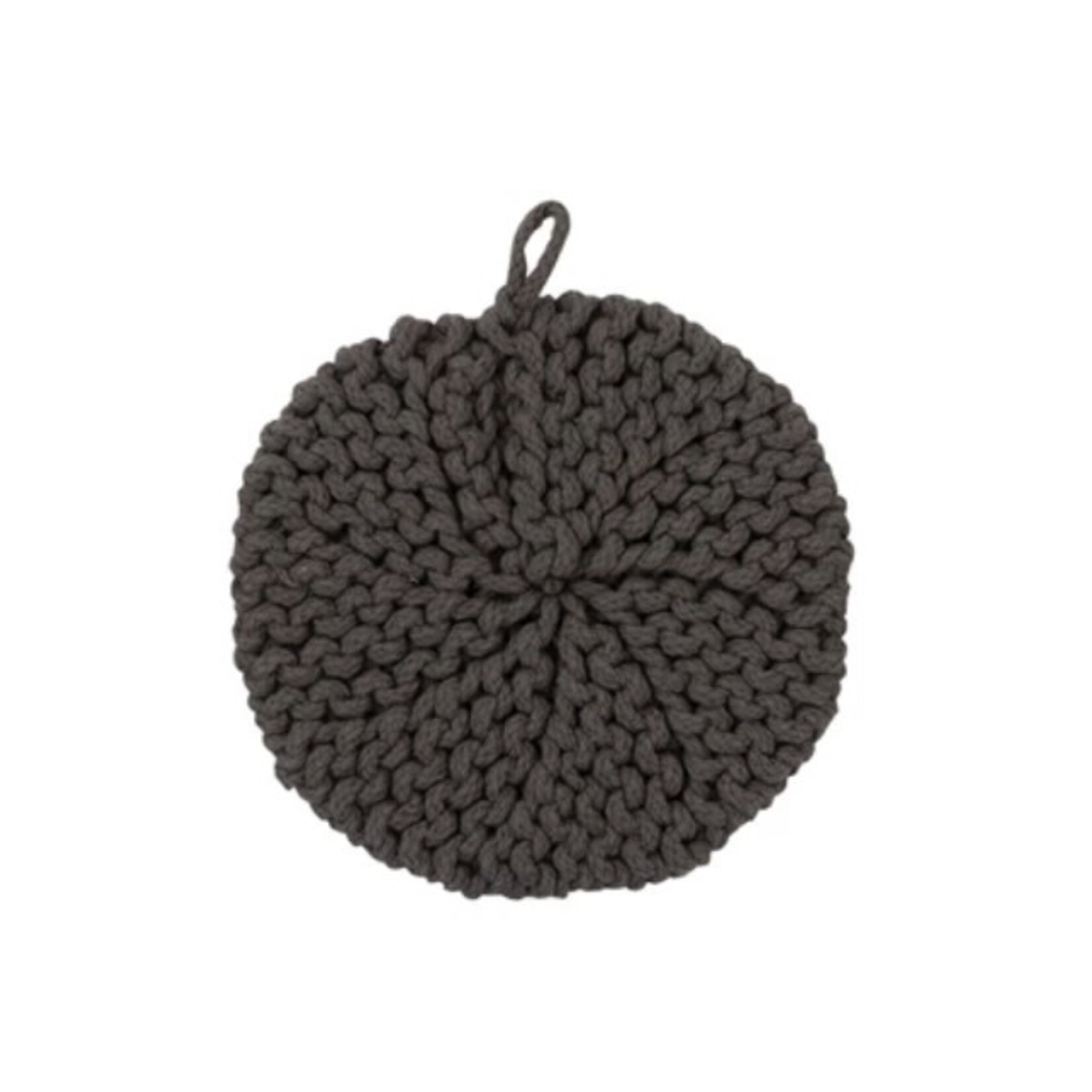 Creative Co-op Round Cotton Crocheted Pot Holder