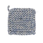 Creative Co-op Square Cotton Crocheted Melange Pot Holder