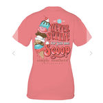 Simply Southern Simply Southern Never Settle for one Scoop T-Shirt Youth Medium