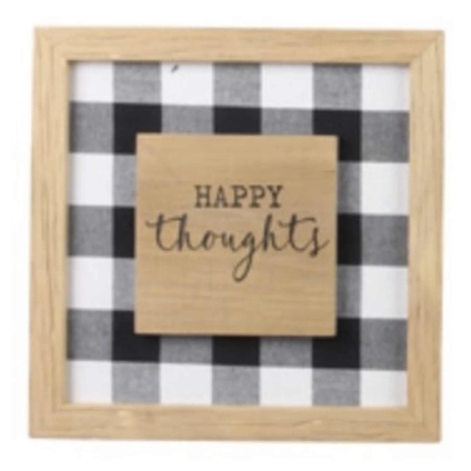 Youngs Wood Framed Black & White Wall Sign