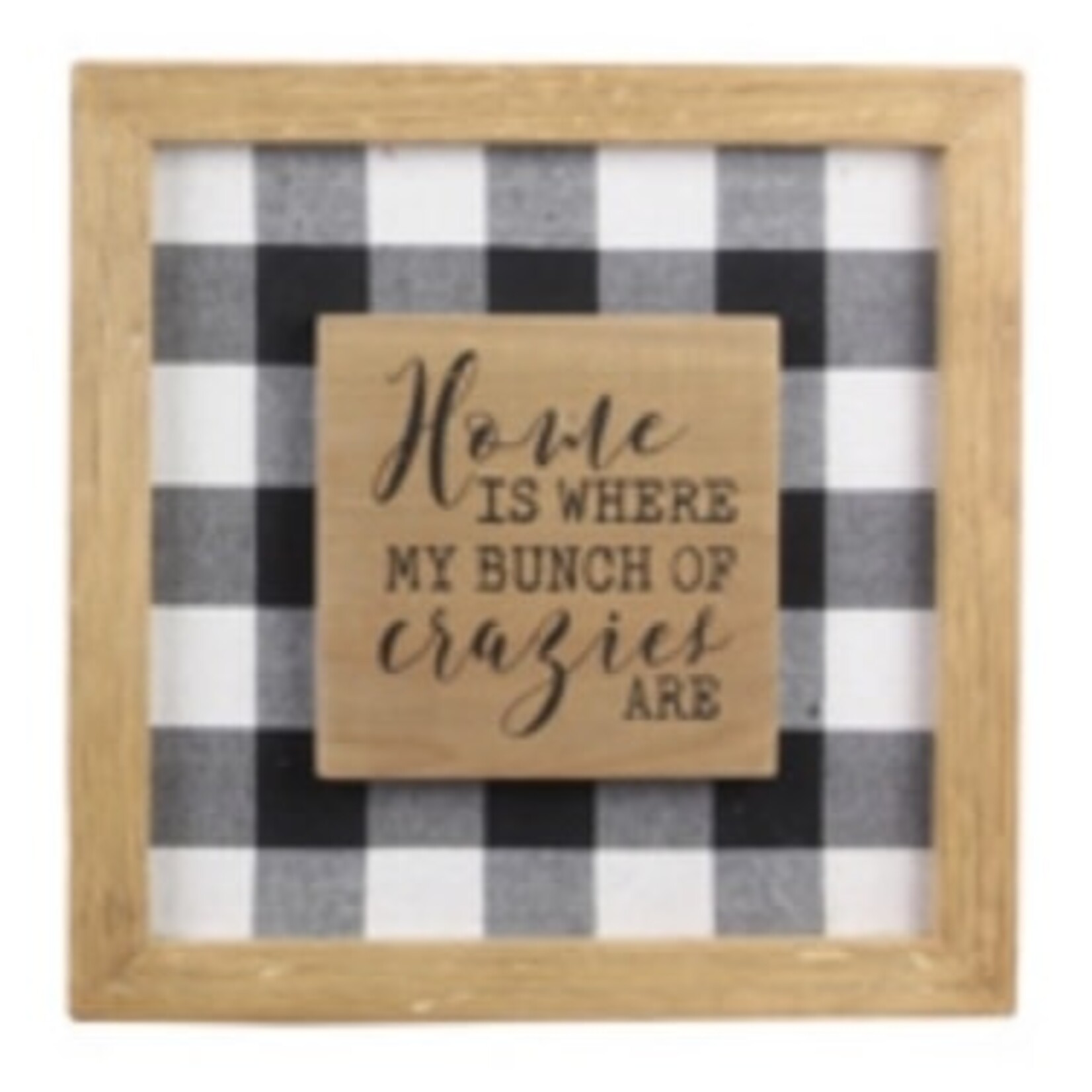 Youngs Wood Framed Black & White Wall Sign