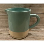 Creative Co-op Aqua Stoneware Pitcher
