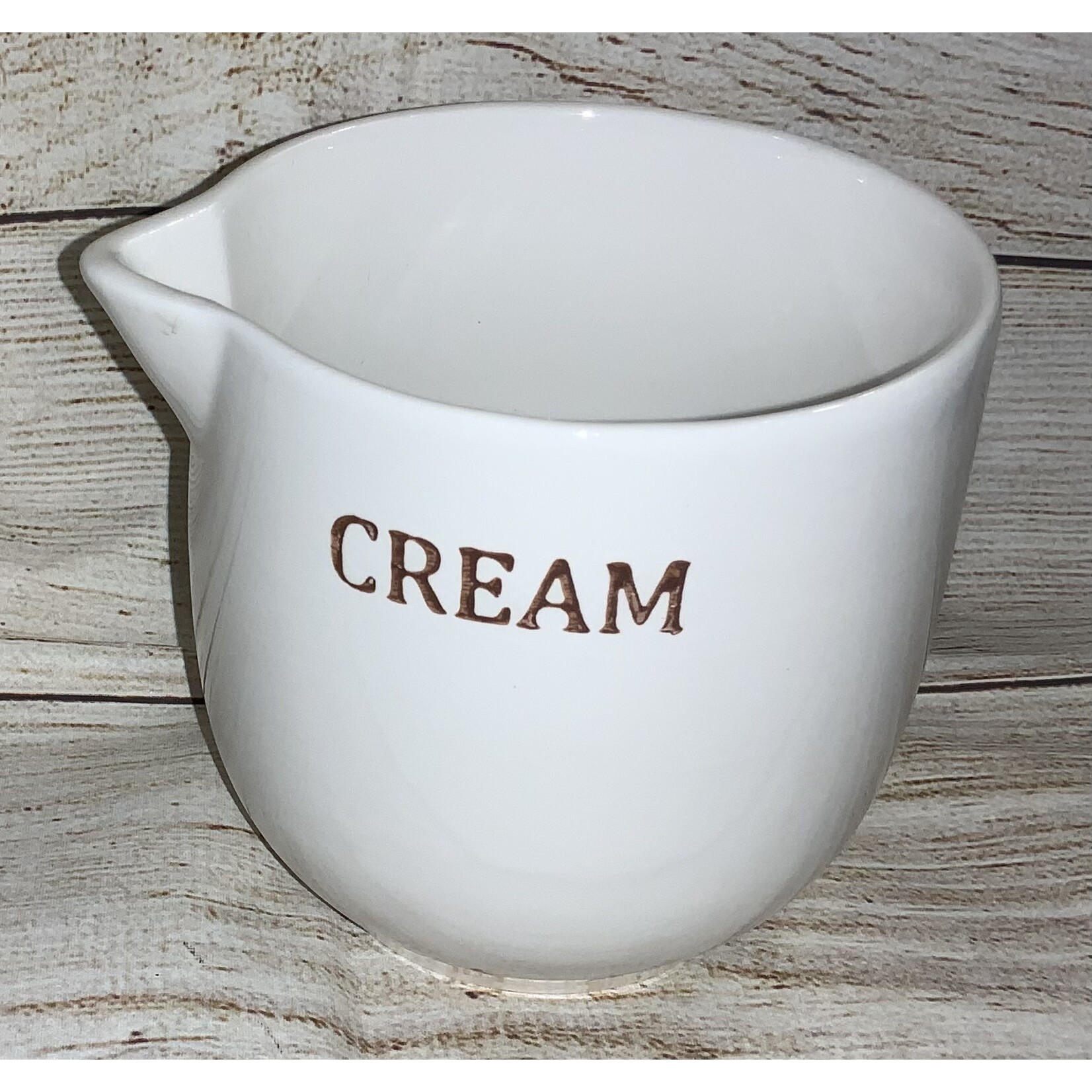 Transpac White Ceramic Creamer