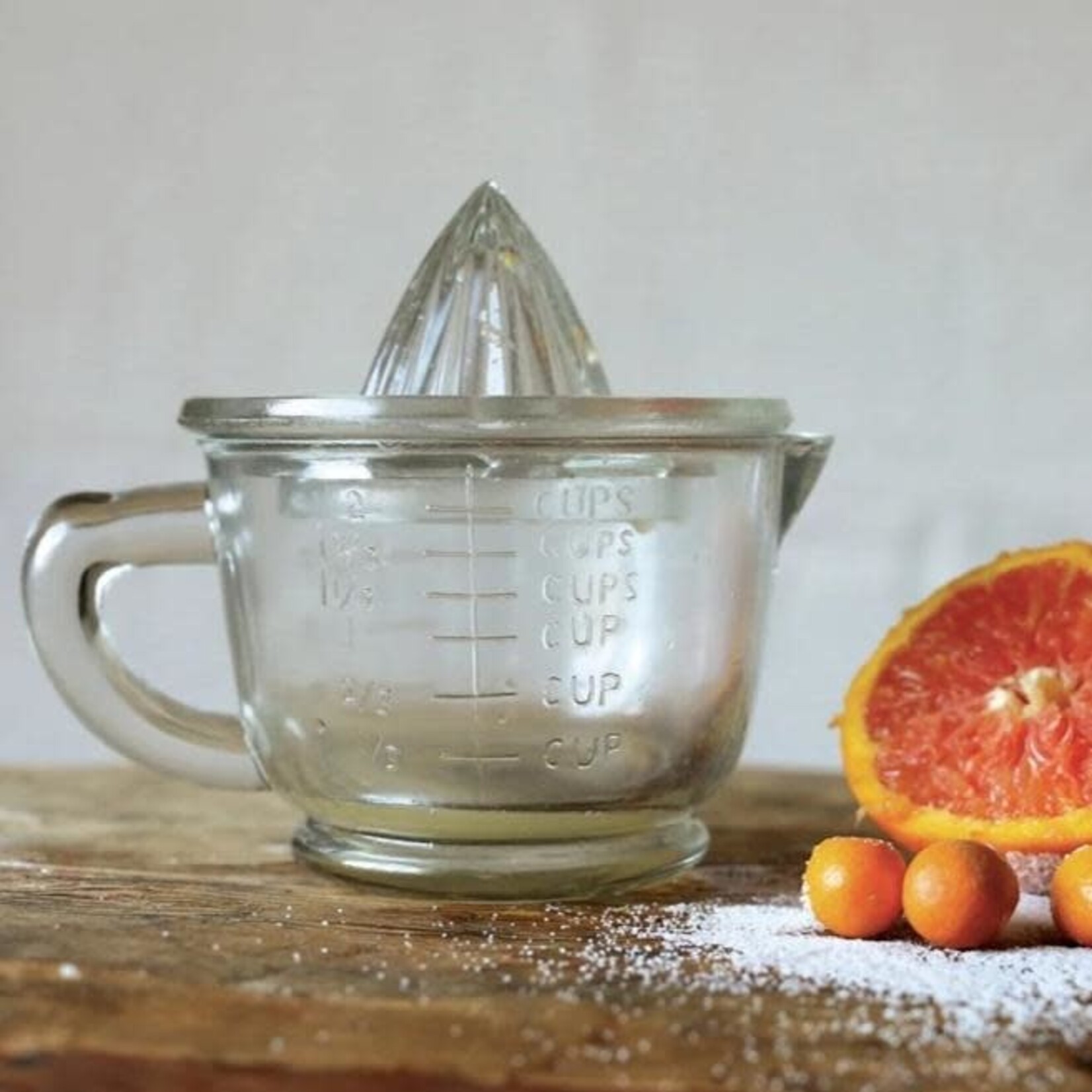 Creative Co-op Pressed Glass Juicer