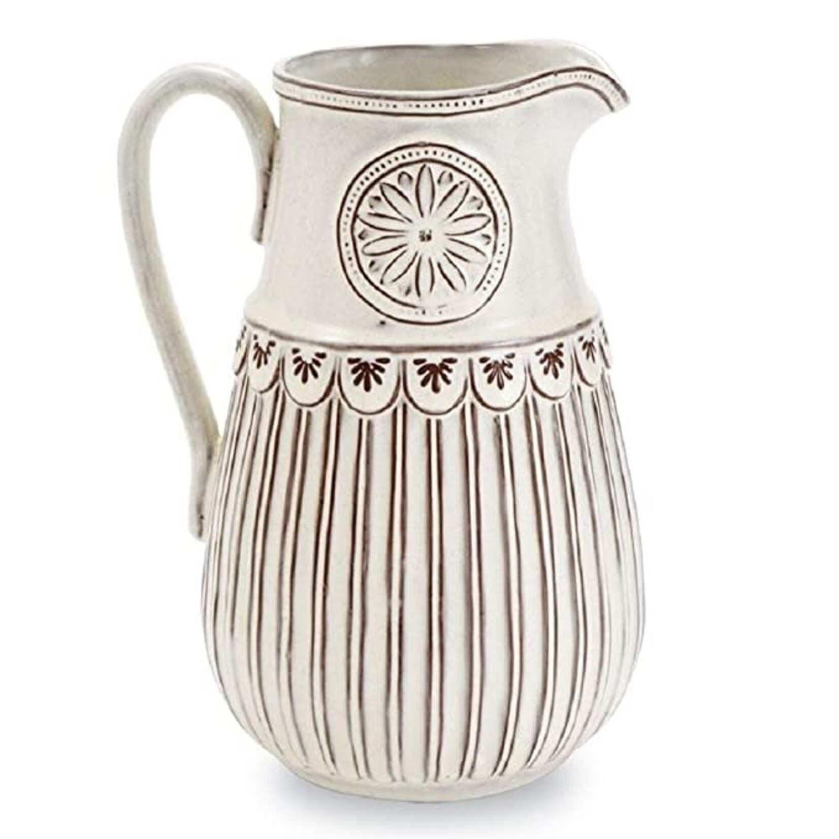 Mudpie Mudpie Fluted Terra Cotta Pitcher
