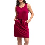 Jack &  Missy Jack & Missy Napa Drawstring Dress Cranberry