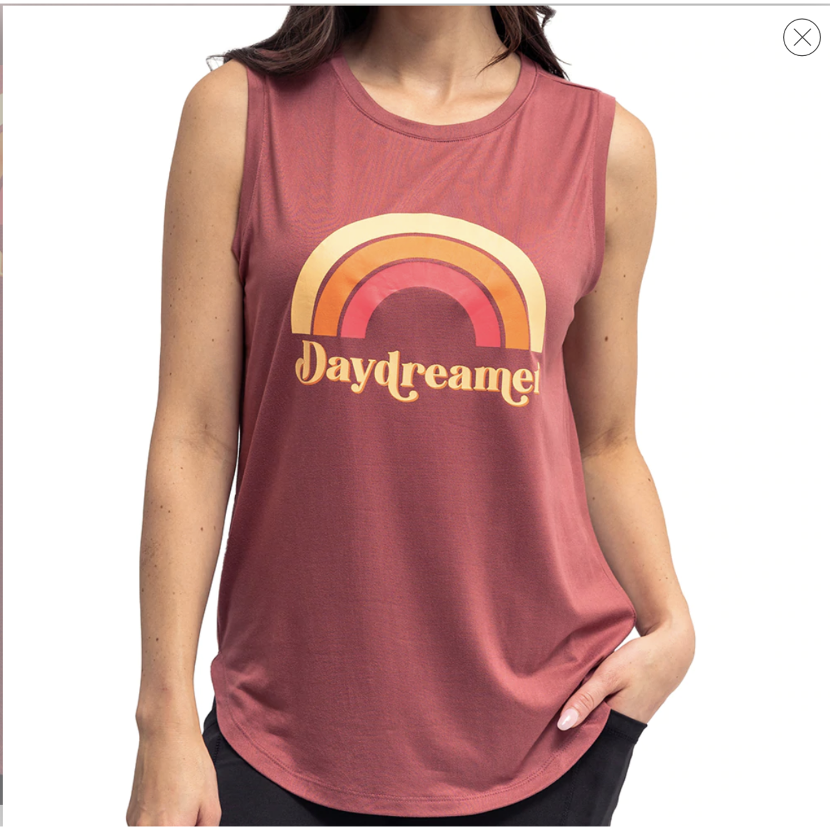 Fit Kicks Fit Kicks Active Lifestyle Tank Top Daydreamer Size Large