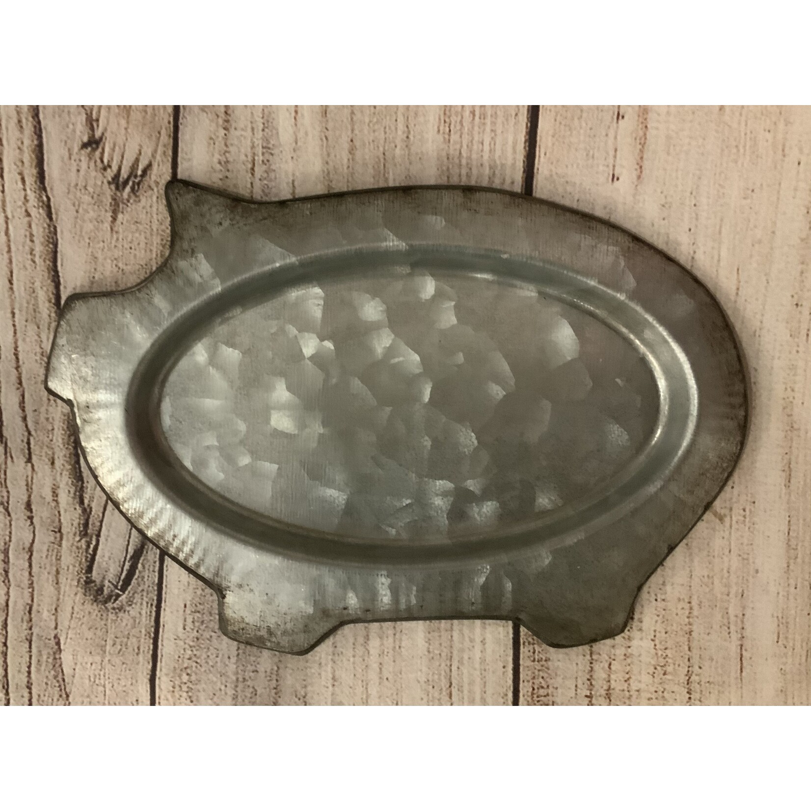 None Galvanized Pig Tray