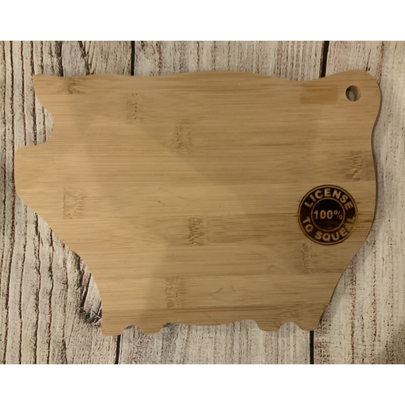DEI Wood Pig Cutting Board