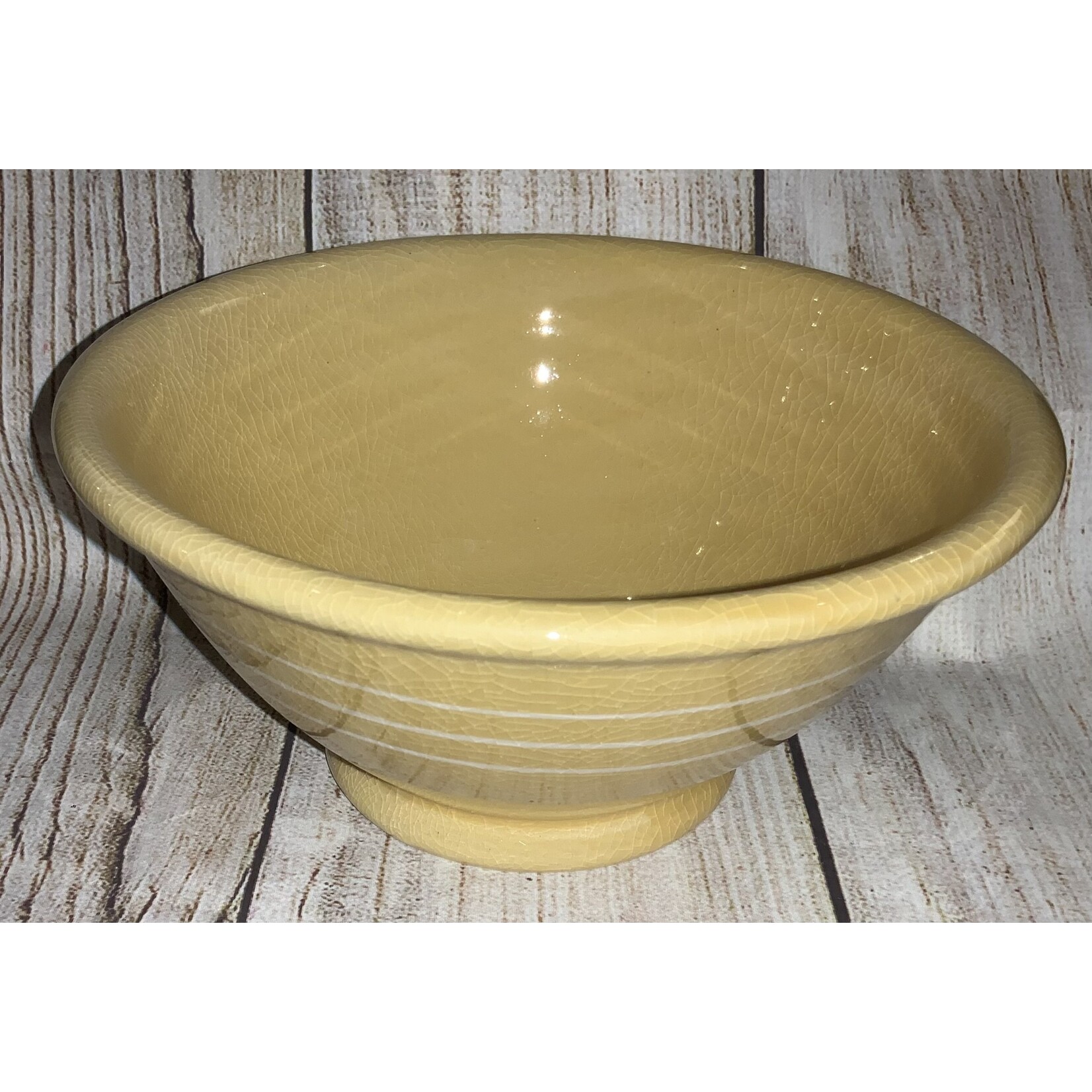 Creative Co-op Stoneware Bowl, Yellow