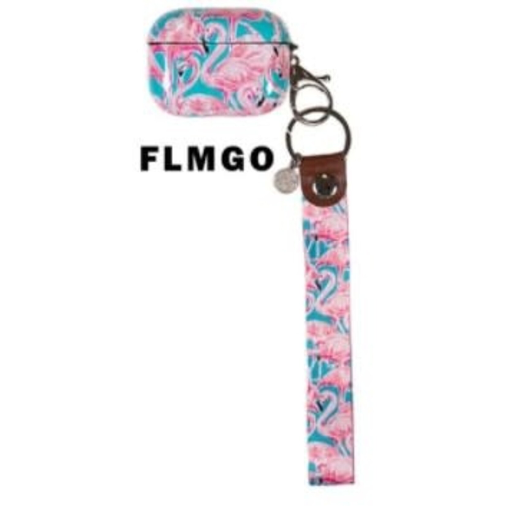 Simply Southern Simply Southern Air Pod Pro Keychain Flamingo