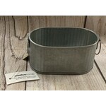Creative Co-op Metal Oval Tin