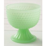 J.C. Rollie J.C. & Rollie Green Milk Glass Cup Vase