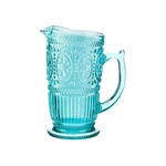Raz Aqua Glass Pitcher