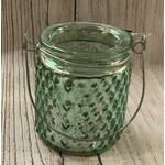 G! Hob Nail Mirrored Glass Cup w/Bale
