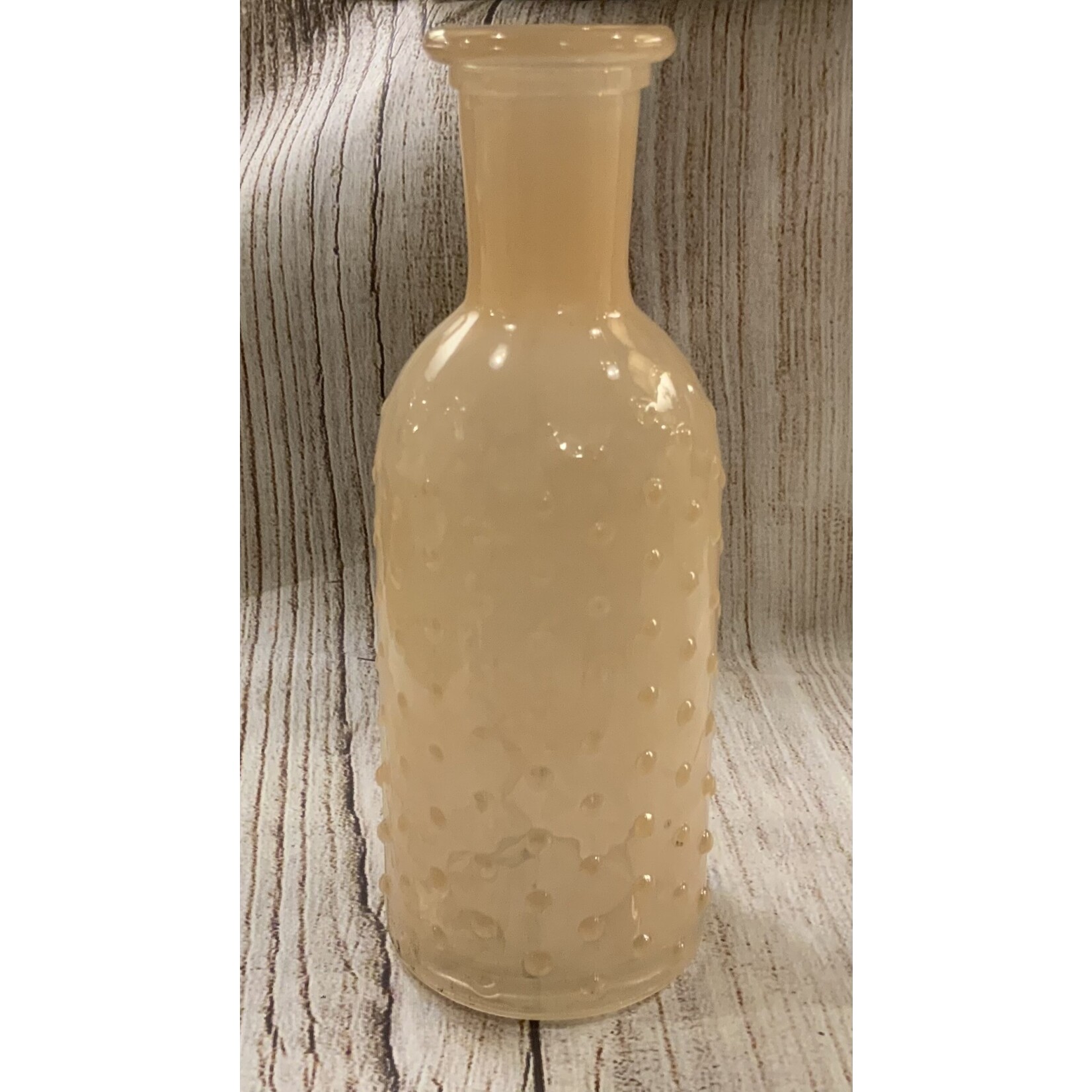 Transpac Glass Hobnail Vase