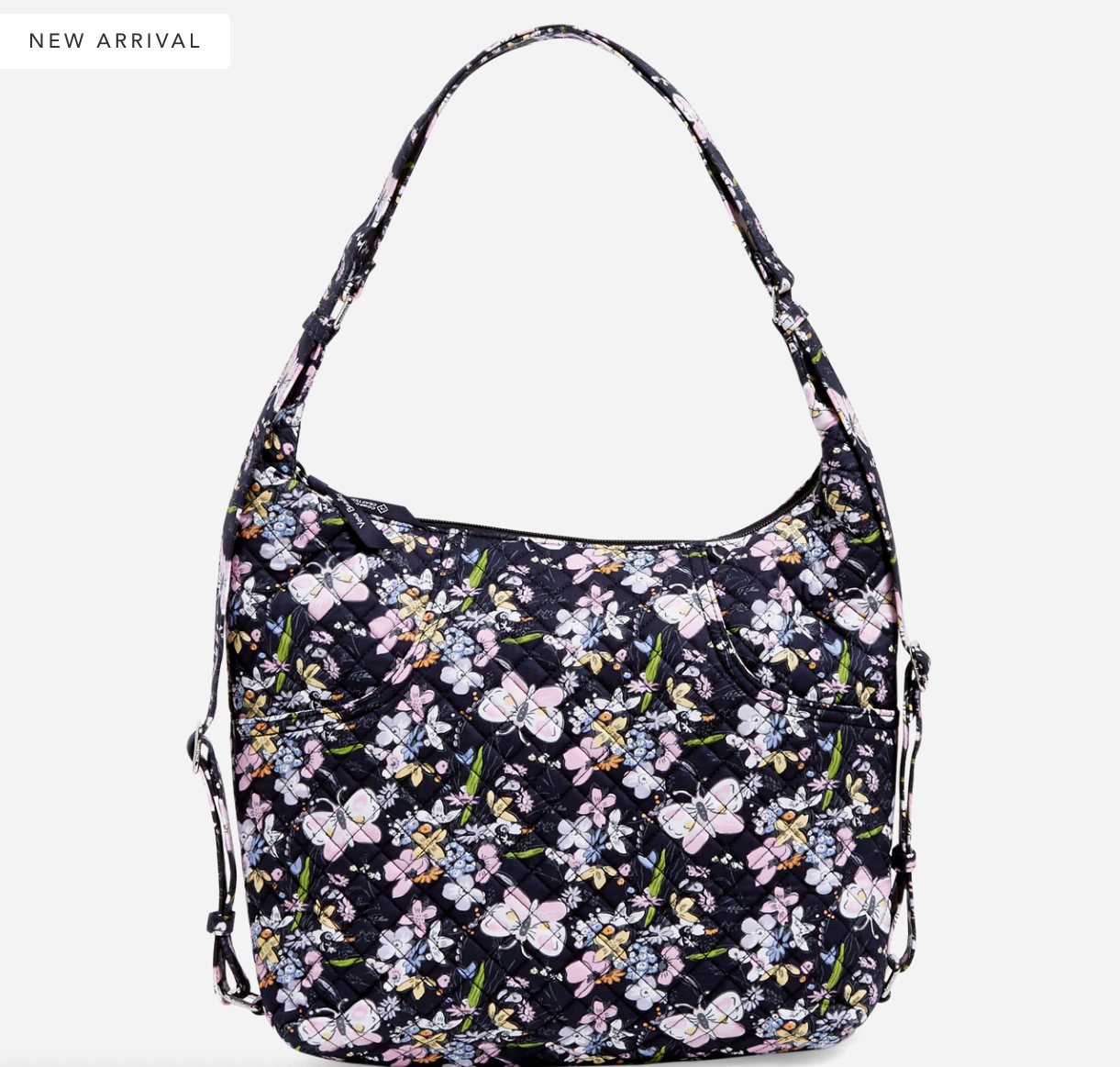 Vera Bradley Convertible Backpack Shoulder Bag in Bloom Boom Navy - A ...