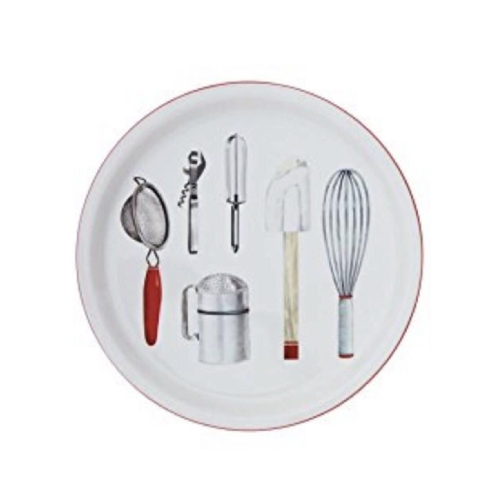 Creative Co-op Stoneware Pie Platter