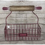 Gerson Wire Basket w/Rolling Pin